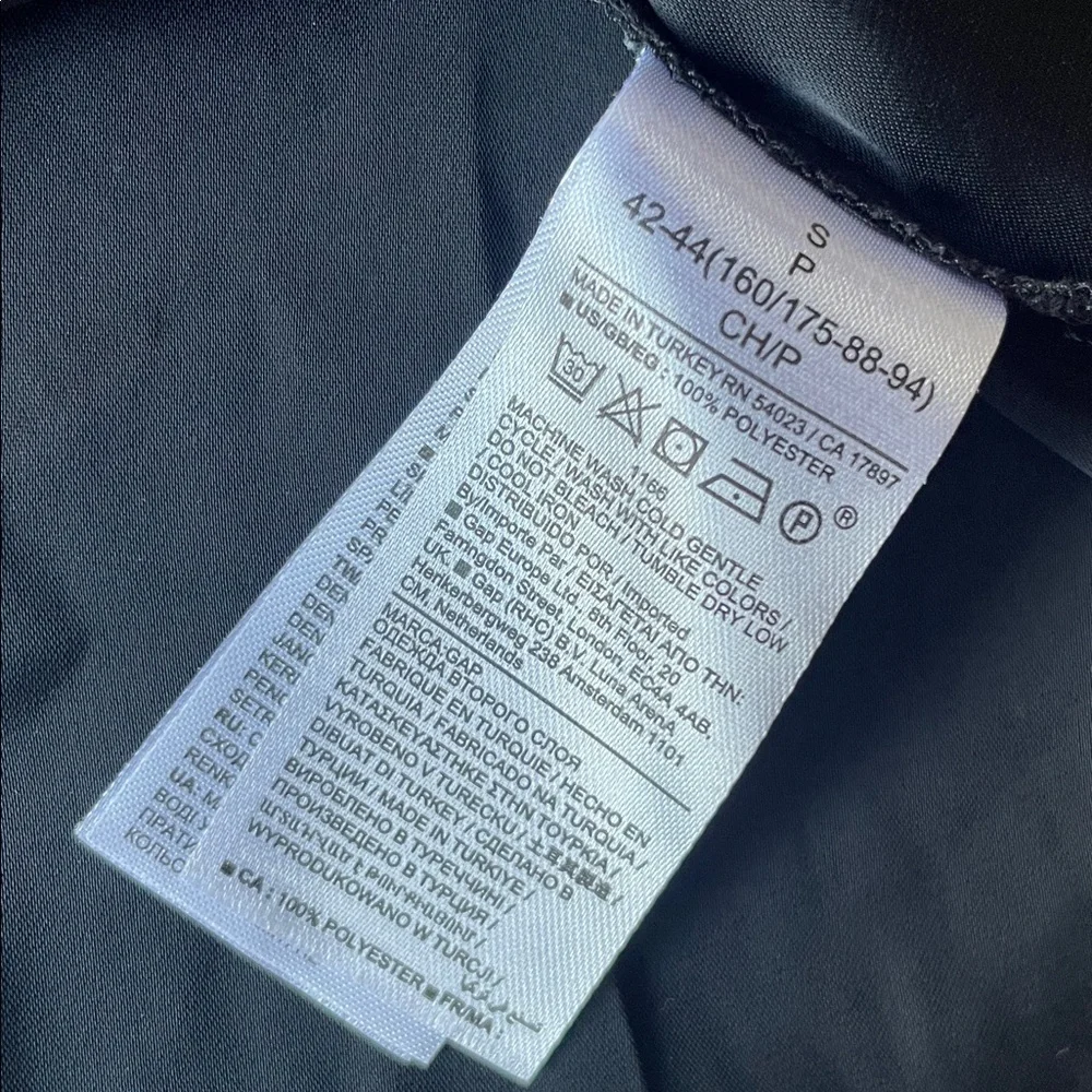 Gap Maternity Elegant Black Satin Wrap Dress